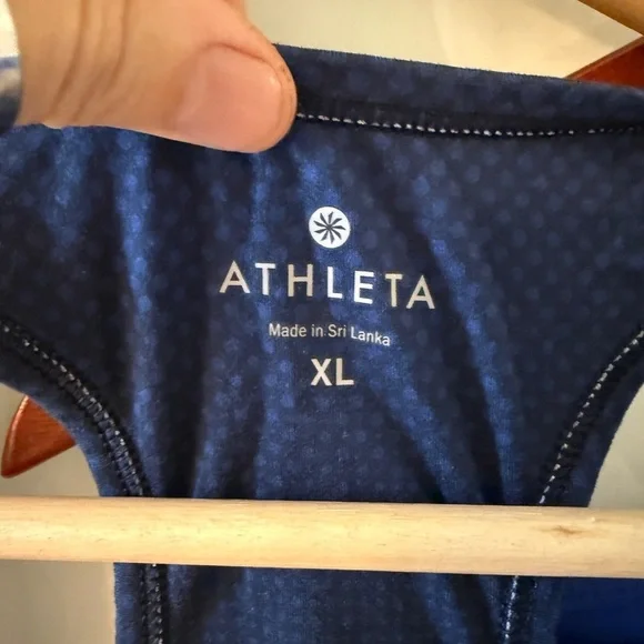 Athleta and Fabletics Blue ombré Activewear Top and leggings set - Picture 2 of 7